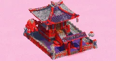Red Shrine Garden — Minecraft Build by EasternRealms (2)