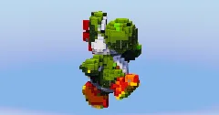 Yoshi from Super Mario — Minecraft Build by LeonisBuilds (2)
