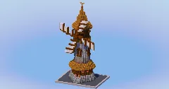 Dark Oak Medieval Windmill — Minecraft Build by LeonisBuilds (2)