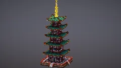 Green Japanese Pagoda — Minecraft Build by MellowHat (3)