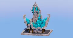 Cyan Medieval Fantasy House 3 — Minecraft Build by LeonisBuilds (2)