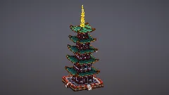 Green Japanese Pagoda — Minecraft Build by MellowHat (2)