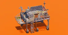 Scrap Stilt Shack — Minecraft Build by StarWarsCreations (2)