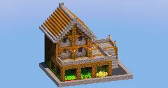 Stone Starter House with Farm — Minecraft Build by LeonisBuilds (1)