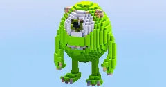 Mike from Disney Monsters & Co. — Minecraft Build by LeonisBuilds (2)