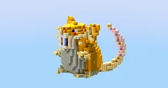 Raticate from Pokemon — Minecraft Build by LeonisBuilds (2)