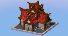 Mangrove Red Medieval House 1 — Minecraft Build by LeonisBuilds (1)
