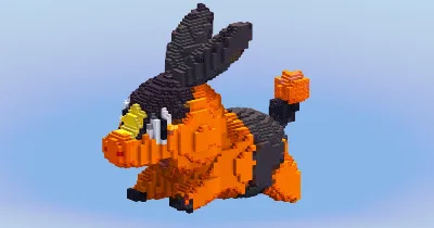Tepig from Pokemon — Minecraft Build by LeonisBuilds