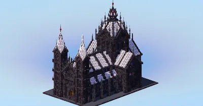 Pale Oak Gothic Cathedral Original — Minecraft Build by LeonisBuilds
