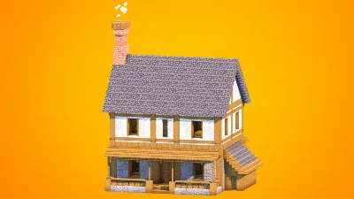 Cozy Medieval Farmhouse with Porch & Chimney | Fully Furnished Interior — Minecraft Build by RaekonBuilds