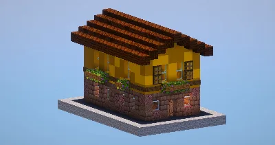 Yellow House — Minecraft Build by LeonisBuilds