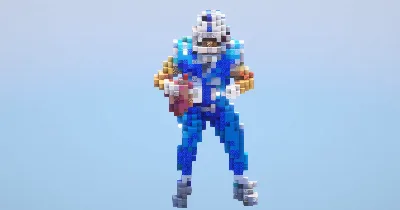 Football player small — Minecraft Build by LeonisBuilds