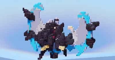 Necrozma Dawn Wings from Pokemon — Minecraft Build by LeonisBuilds