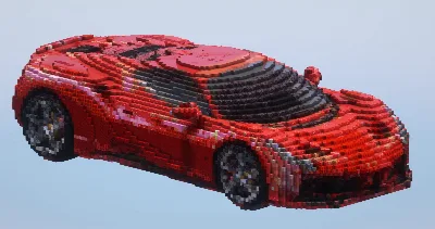 Ferrari — Minecraft Build by LeonisBuilds