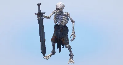Skeleton Warrior‎ — Minecraft Build by LeonisBuilds