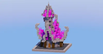 Magenta Medieval Fantasy House 1 — Minecraft Build by LeonisBuilds