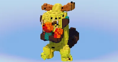 Thwackey from Pokemon — Minecraft Build by LeonisBuilds