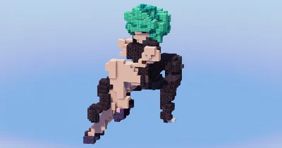 Tatsumaki from One Punch Man — Minecraft Build by LeonisBuilds