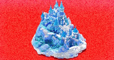Ice Castle — Minecraft Build by ImpossibleBuilds