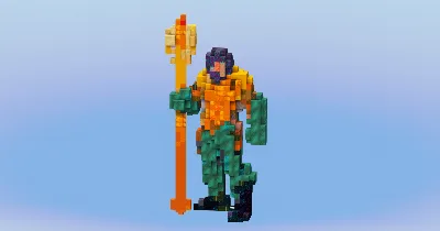 Aquaman from DC Comics — Minecraft Build by LeonisBuilds