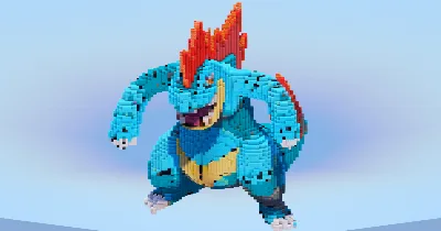 Feraligatr — Minecraft Build by LeonisBuilds