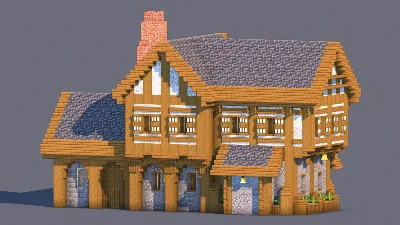 Medieval House – Fully Decorated Interior | Download — Minecraft Build by RaekonBuilds