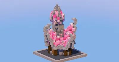 Pink Medieval Fantasy House 3 — Minecraft Build by LeonisBuilds