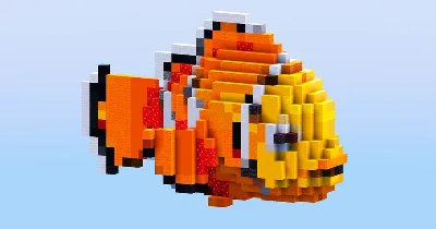Nemo from Disney Finding Nemo — Minecraft Build by LeonisBuilds