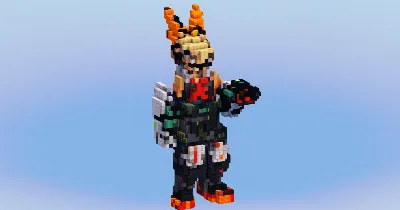 Bakugo from My Hero Academia — Minecraft Build by LeonisBuilds
