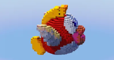 Cheep Cheep from Super Mario — Minecraft Build by LeonisBuilds
