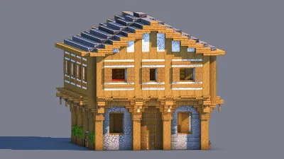 Medieval House – Fully Decorated Interior | Download — Minecraft Build by RaekonBuilds
