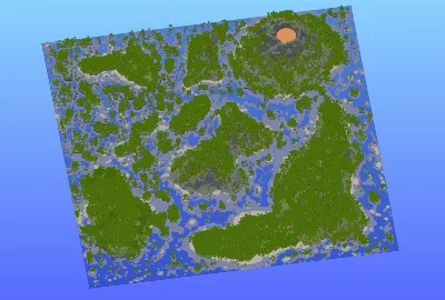 Survival Multibiome Archipelago 2000x2000 Blocks Custom Map, Volcano, Palms, Jungle, Jungle Islands, Beach, Warm ocean — Minecraft Build by LeonisBuilds
