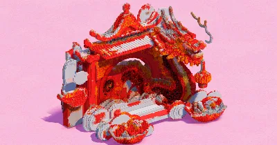 Papercraft Dragon Temple — Minecraft Build by EasternRealms