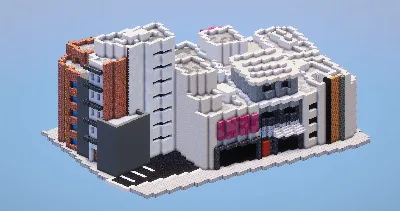 Modern District — Minecraft Build by LeonisBuilds