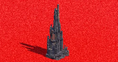 Industrial Cathedral Spire — Minecraft Build by ImpossibleBuilds