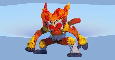 Infernape — Minecraft Build by LeonisBuilds