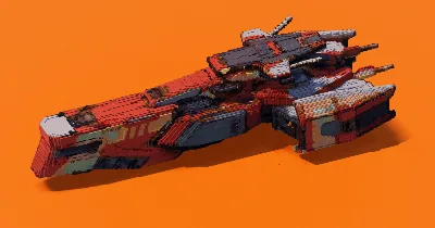 Red Warship Ares — Minecraft Build by StarWarsCreations