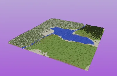 Custom Map - Plains, Forest, River — Minecraft Build by MellowHat