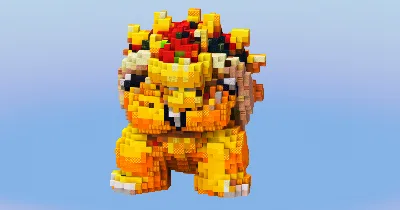 Bowser from Super Mario — Minecraft Build by LeonisBuilds
