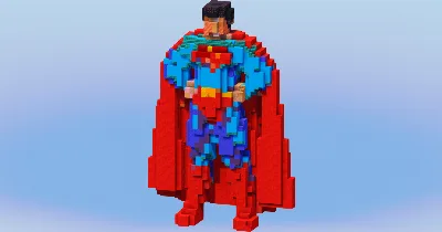 Superman from DC Comics — Minecraft Build by LeonisBuilds