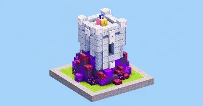 Clash of Clans Wizard Tower Level 10 — Minecraft Build by LeonisBuilds