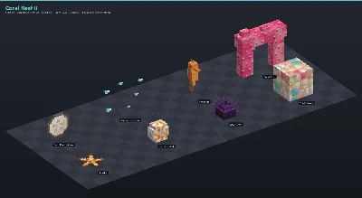 Coral Reef II Asset Download [Java + Bedrock + Blockbench]