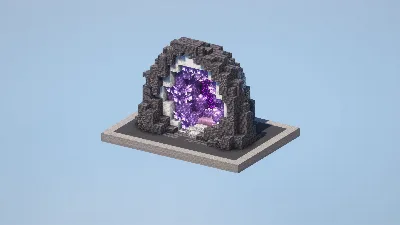 Amethyst Portal — Minecraft Build by LeonisBuilds