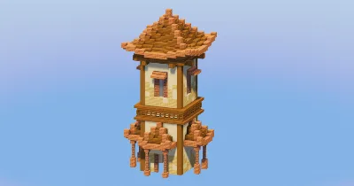 Spruce Japanese Tower — Minecraft Build by LeonisBuilds
