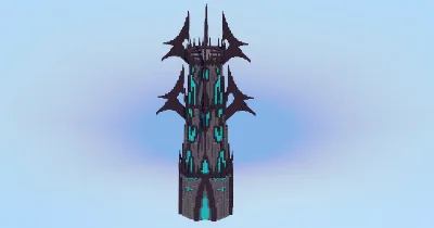 Short Large Dark Tower — Minecraft Build by LeonisBuilds