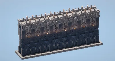 Stone Wall — Minecraft Build by LeonisBuilds