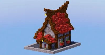 Mangrove Red Medieval House 7 — Minecraft Build by LeonisBuilds
