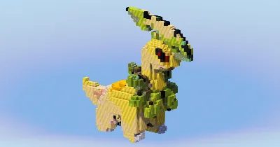 Bayleef from Pokemon — Minecraft Build by LeonisBuilds