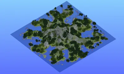 Survival Multibiome Island 2000x2000 Blocks Custom Map, Taiga, Mega Taiga, Jagged Peaks, Mountains, Birch Forest, Islands, Stony Shores — Minecraft Build by LeonisBuilds