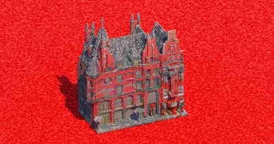 Gothic Red Brick Building — Minecraft Build by ImpossibleBuilds